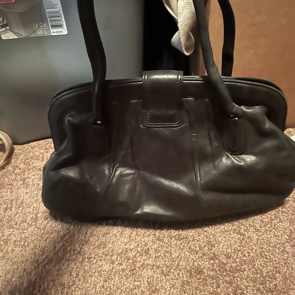banana republic black leather
